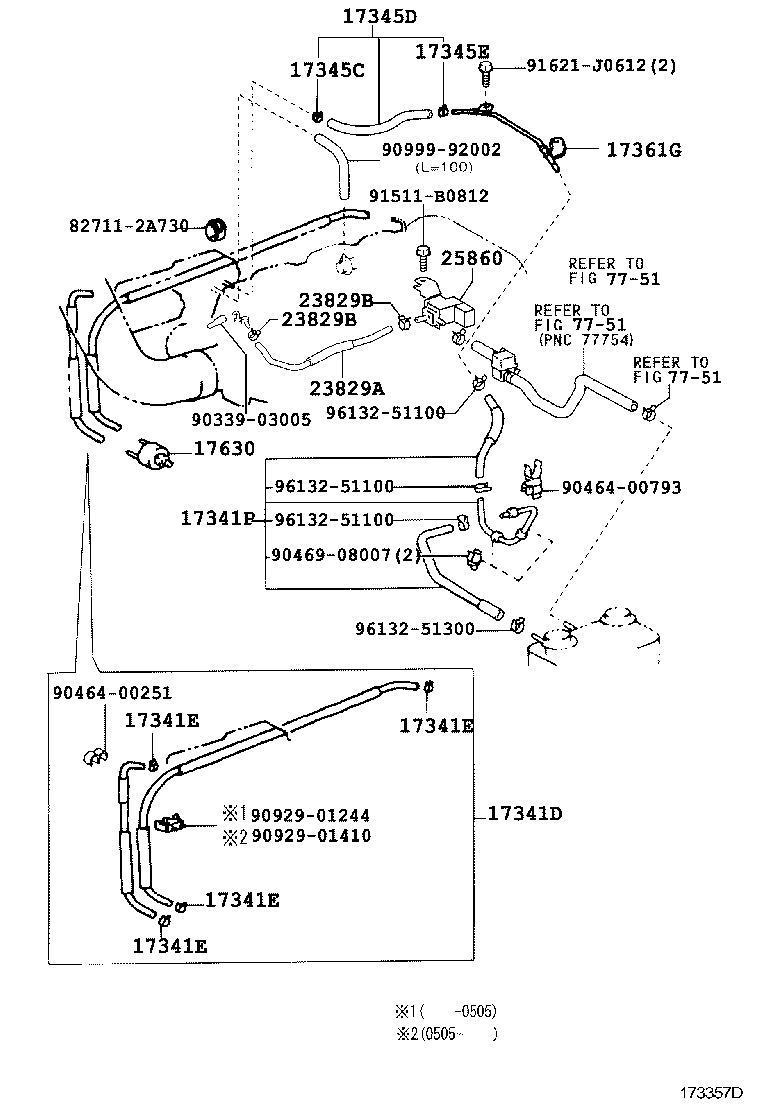 25860-17070 VALVE ASSY, VACUUM SWITCHING, NO.1 product image