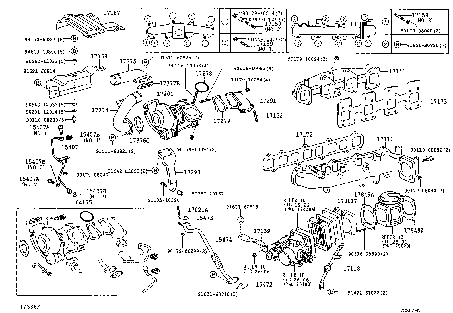 17172-78020 GASKET, MANIFOLD TO CYLINDER HEAD product image