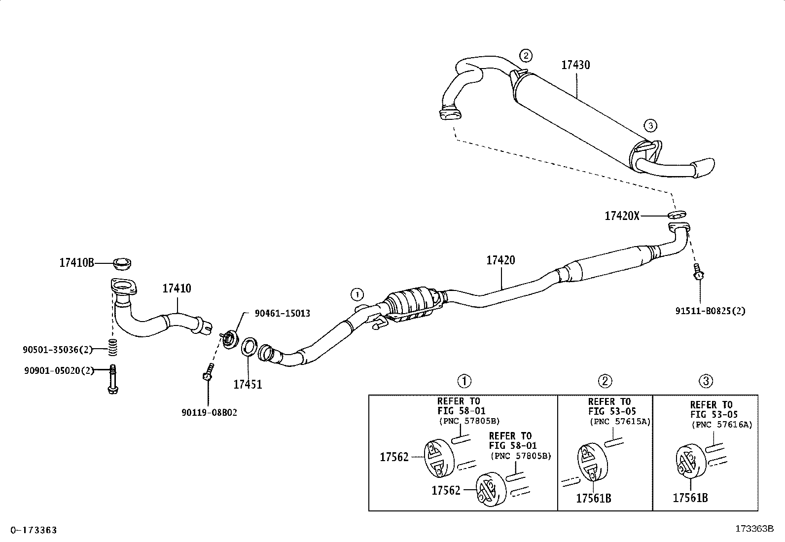 17430-21520 PIPE ASSY, EXHAUST, TAIL product image