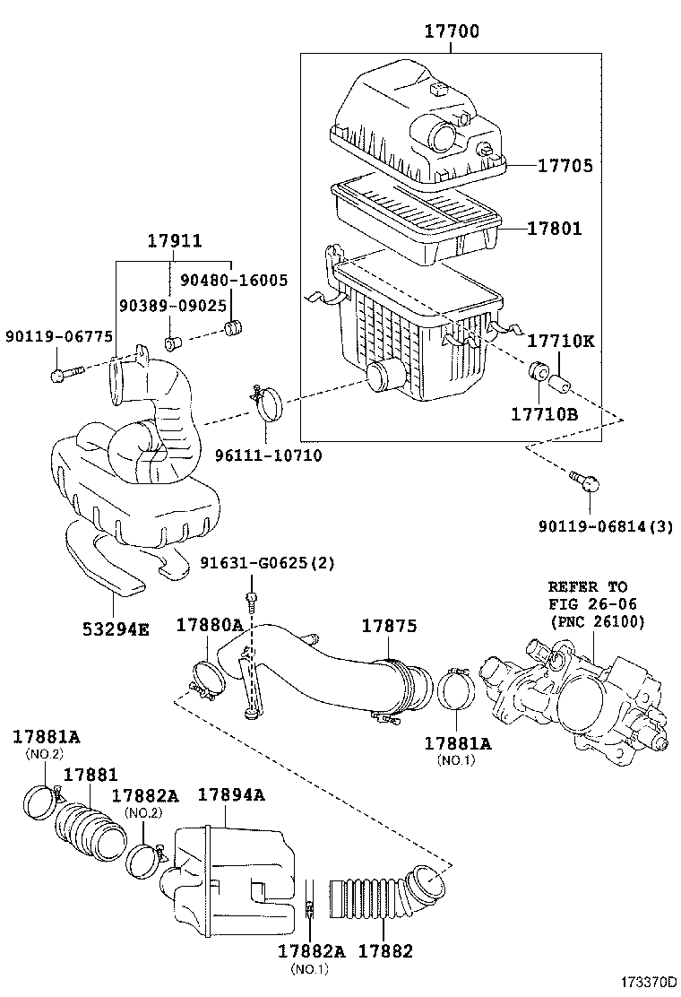 17700-64370 CLEANER ASSY, AIR product image