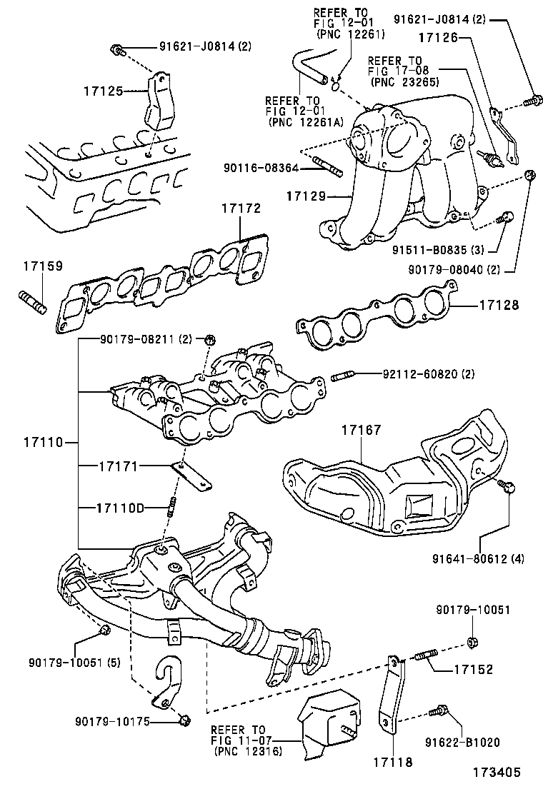17118-13020 STAY, MANIFOLD product image