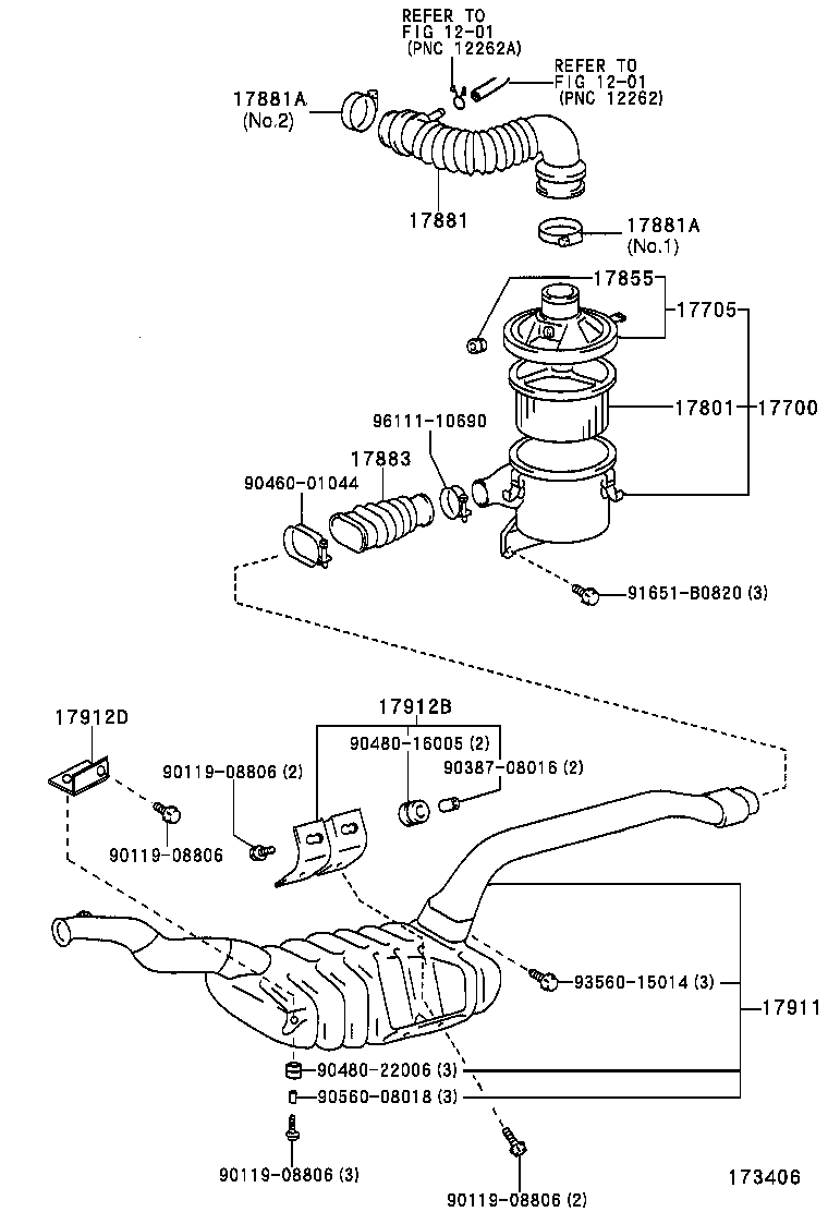 17705-13261 CAP SUB-ASSY, AIR CLEANER product image