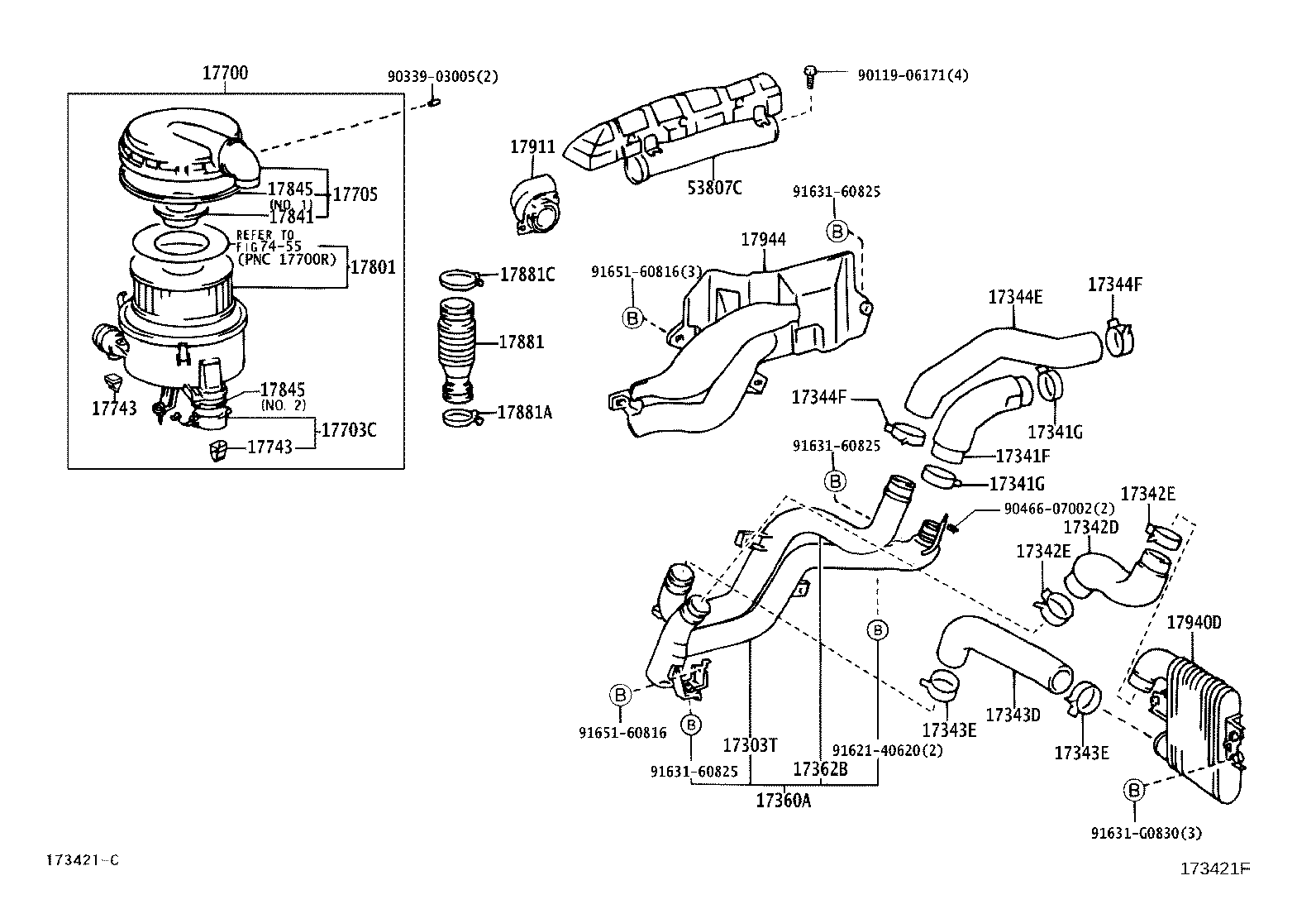 17360-17020 TUBE ASSY, AIR product image
