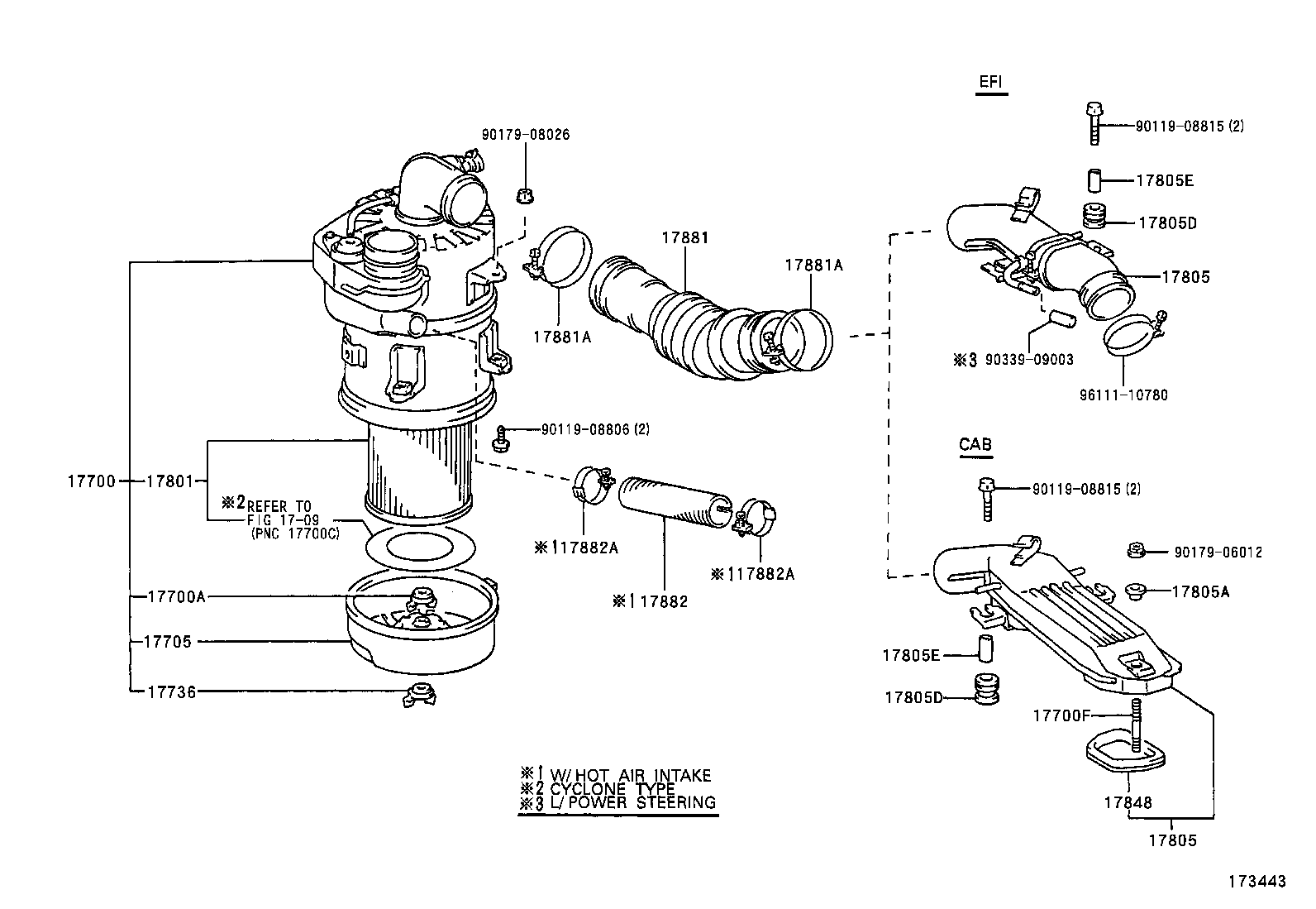 17700-54632 CLEANER ASSY, AIR product image