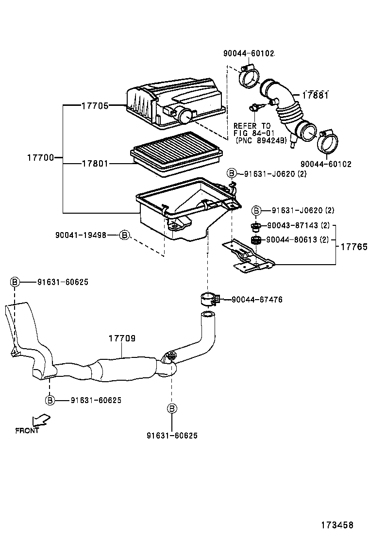 17801-97203 ELEMENT SUB-ASSY, AIR CLEANER FILTER product image