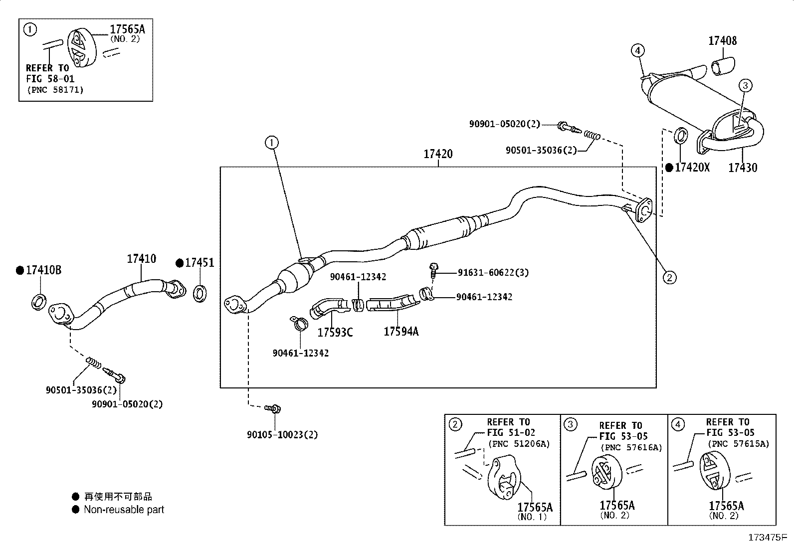 17430-28380 PIPE ASSY, EXHAUST, TAIL product image