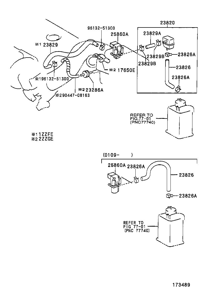 25760-64271 HOSE ASSY, VACUUM TRANSMITTING product image