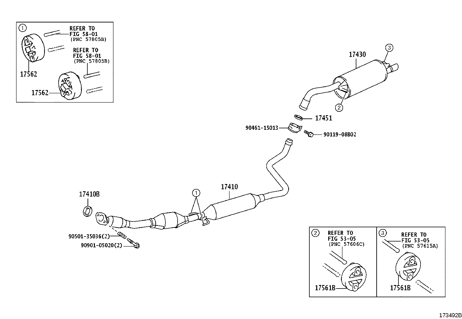17430-21260 PIPE ASSY, EXHAUST, TAIL product image