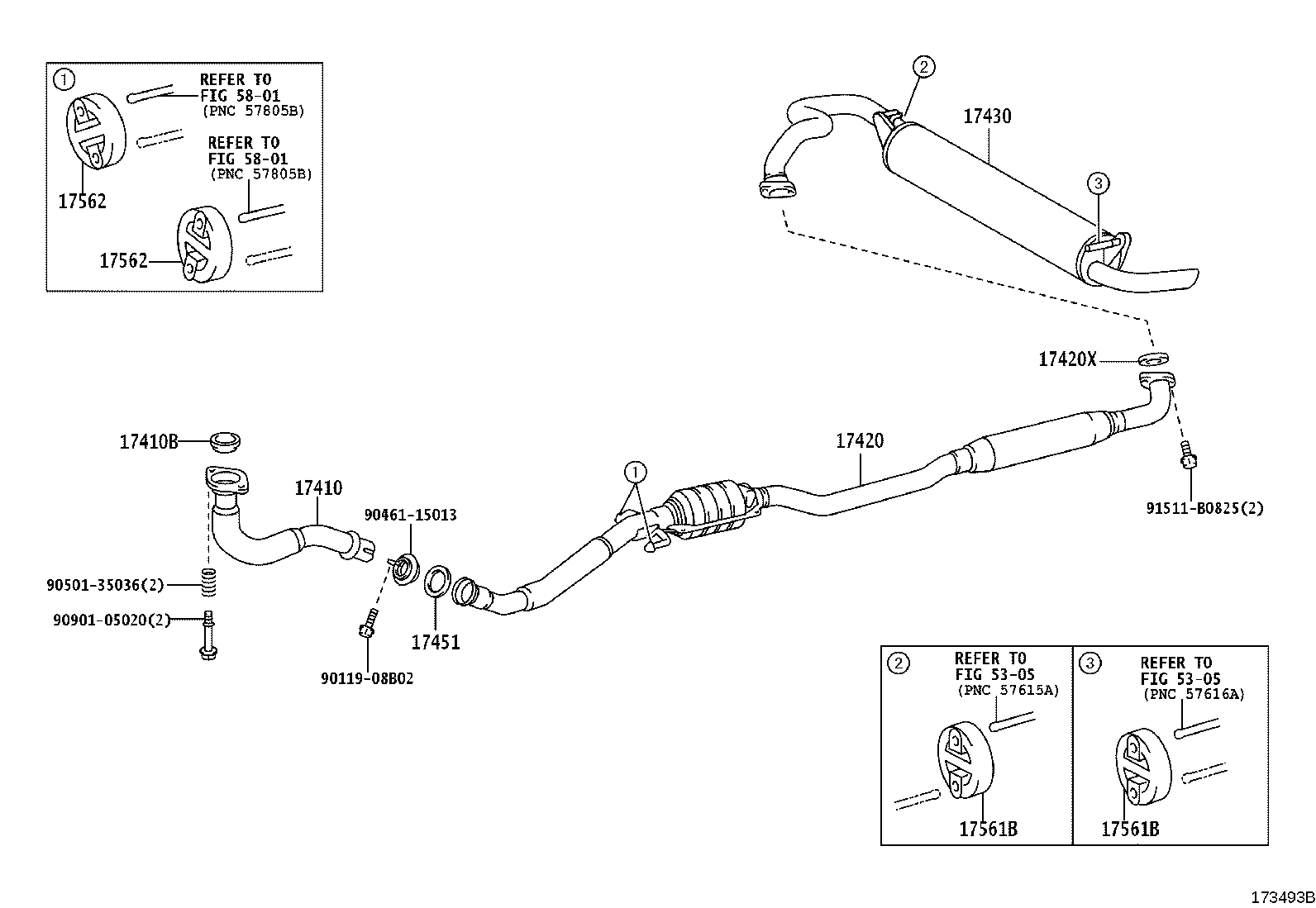 17430-21260 PIPE ASSY, EXHAUST, TAIL product image