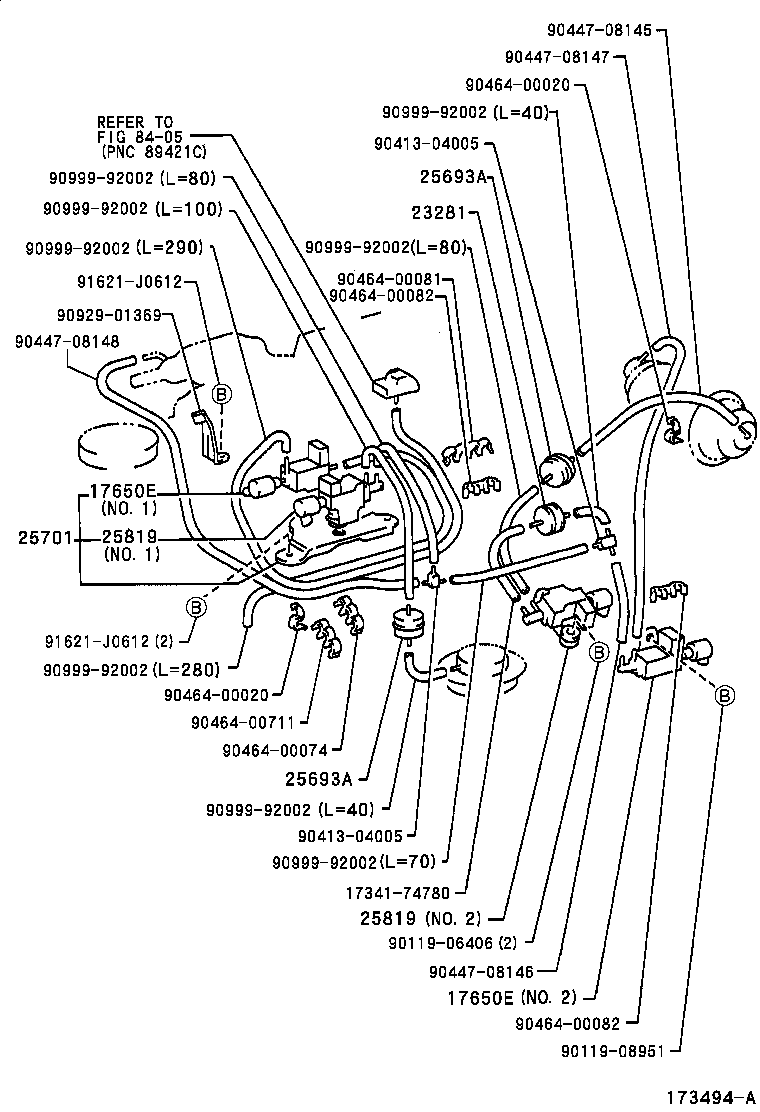 17600-74111 VALVE ASSY, AIR BY-PASS W/HOSE product image