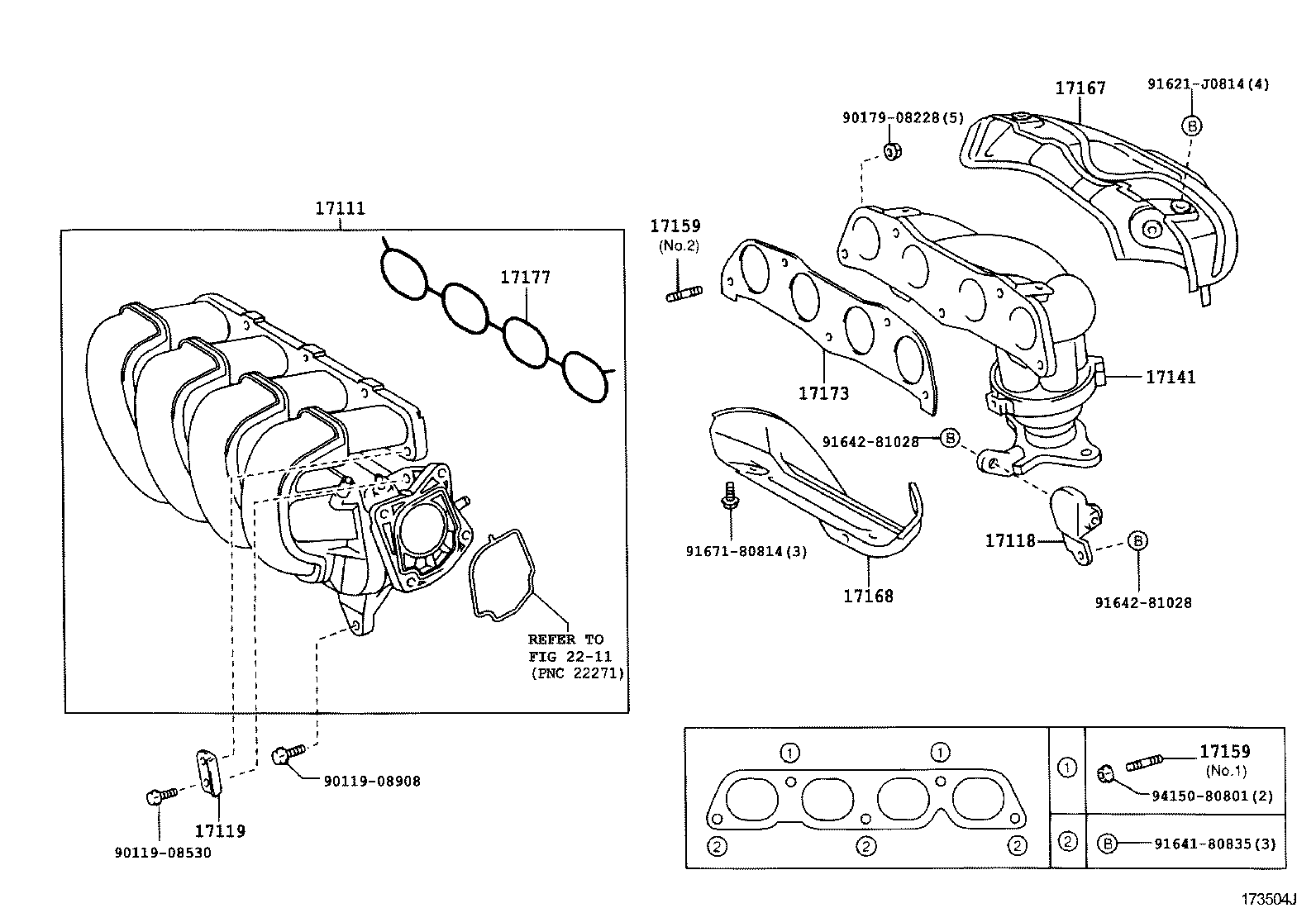 17118-22060 STAY, MANIFOLD product image