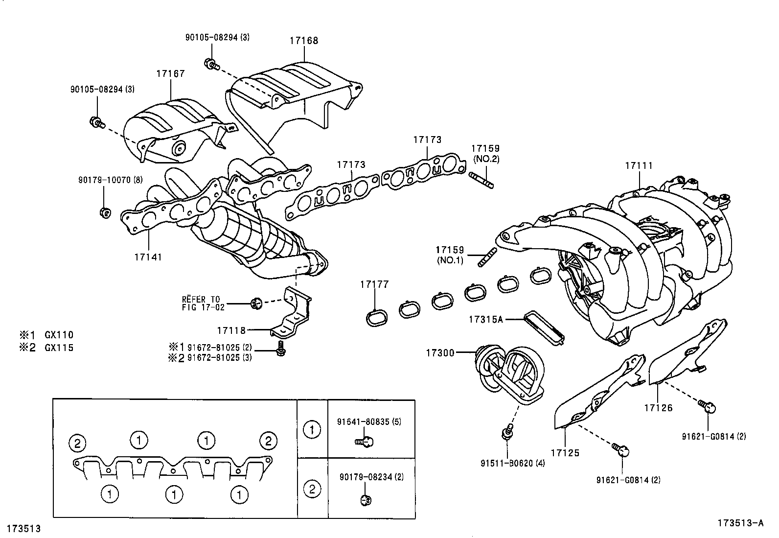 17118-46020 STAY, MANIFOLD product image