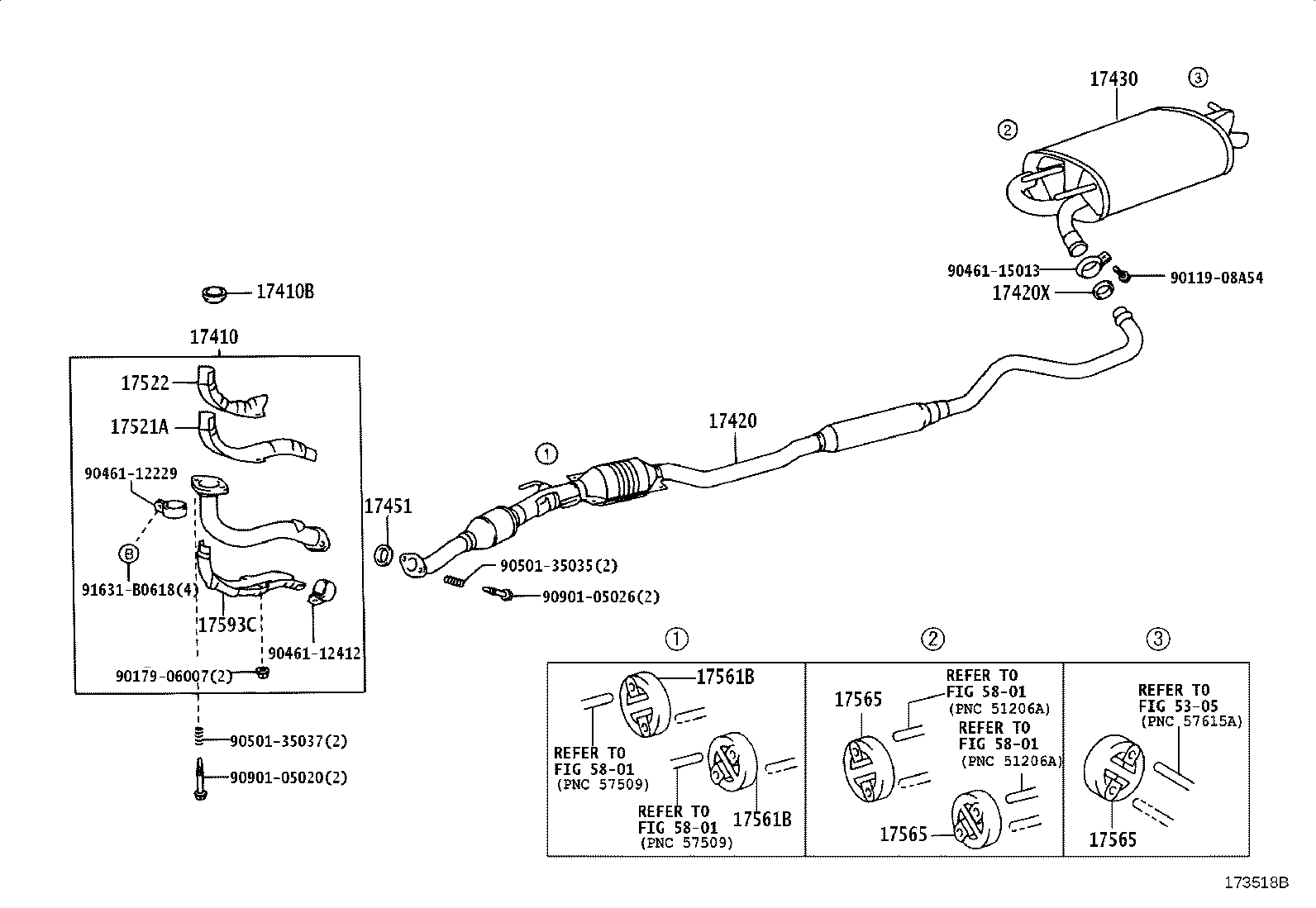 17430-21180 PIPE ASSY, EXHAUST, TAIL product image