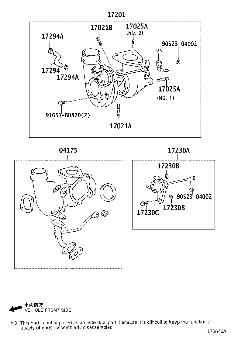 04175-67020 GASKET KIT, TURBOCHARGER product image