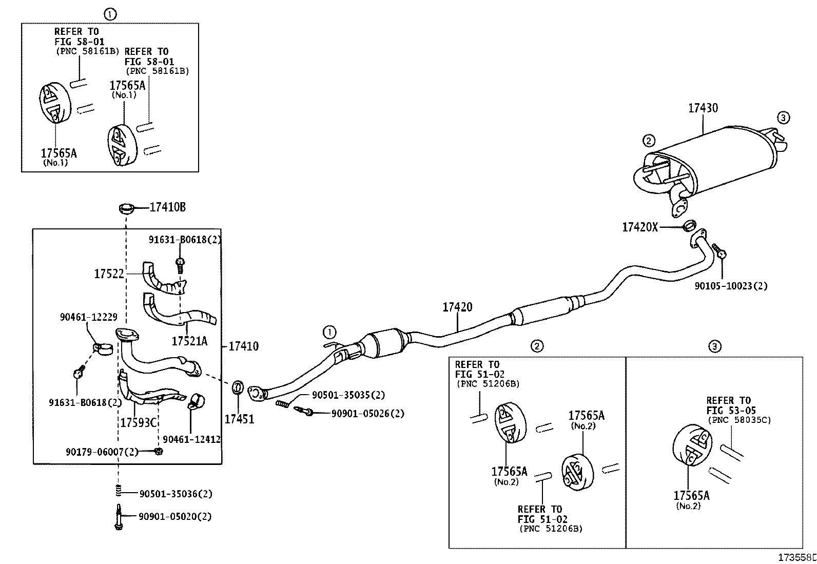 17430-28471 PIPE ASSY, EXHAUST, TAIL product image