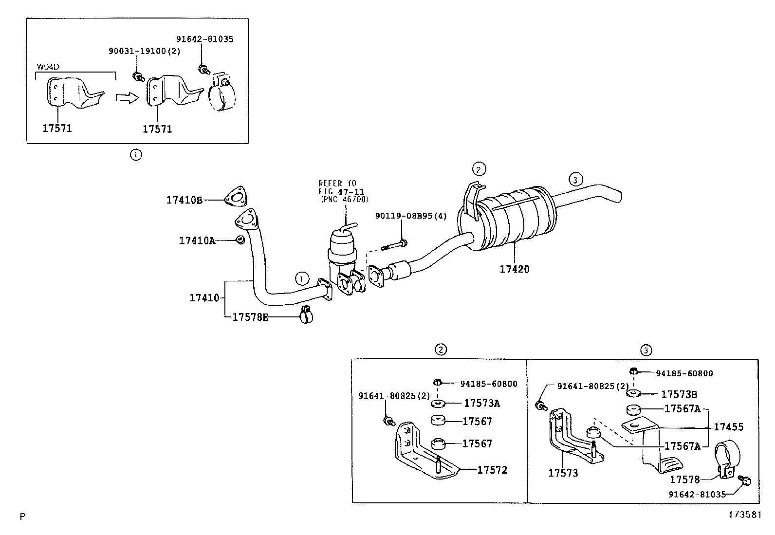 17405-58720 PIPE ASSY, EXHAUST, TAIL product image