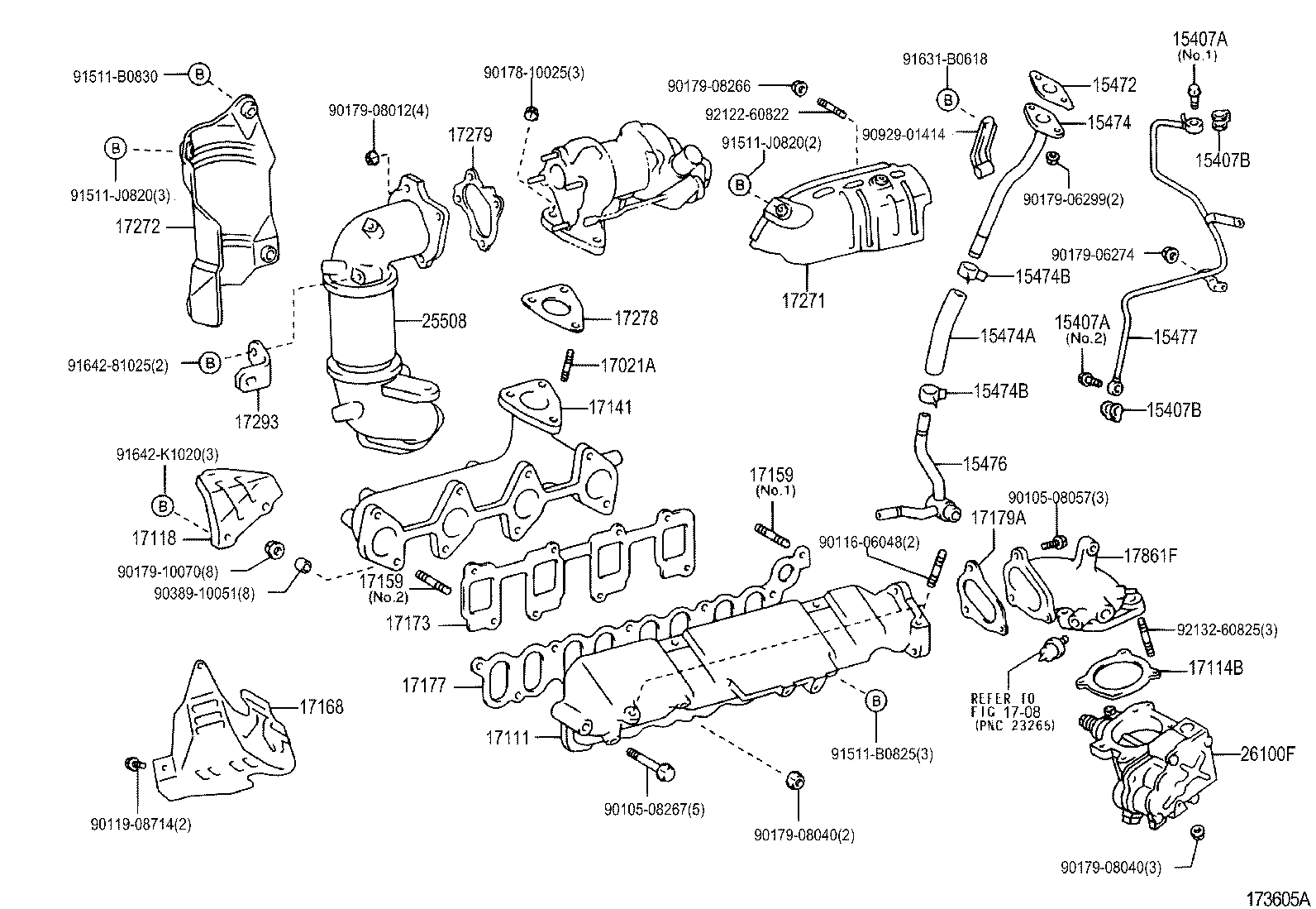 17118-22090 STAY, MANIFOLD product image