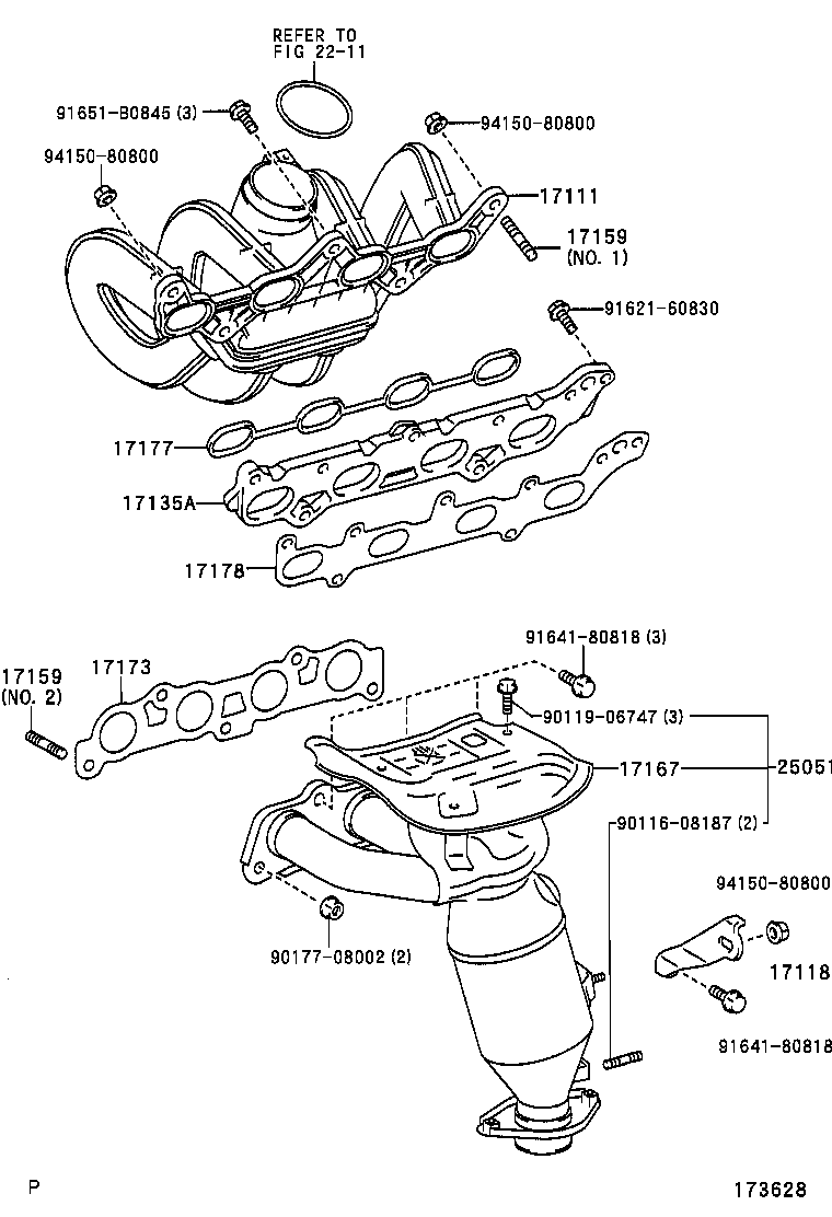 17118-23040 STAY, MANIFOLD product image