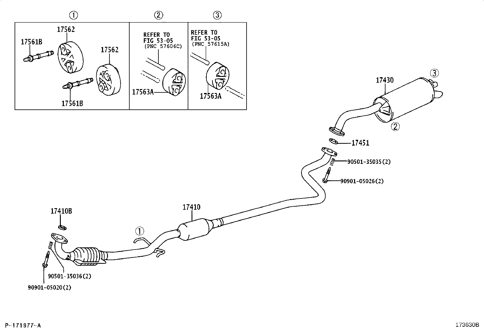 17430-23020 PIPE ASSY, EXHAUST, TAIL product image