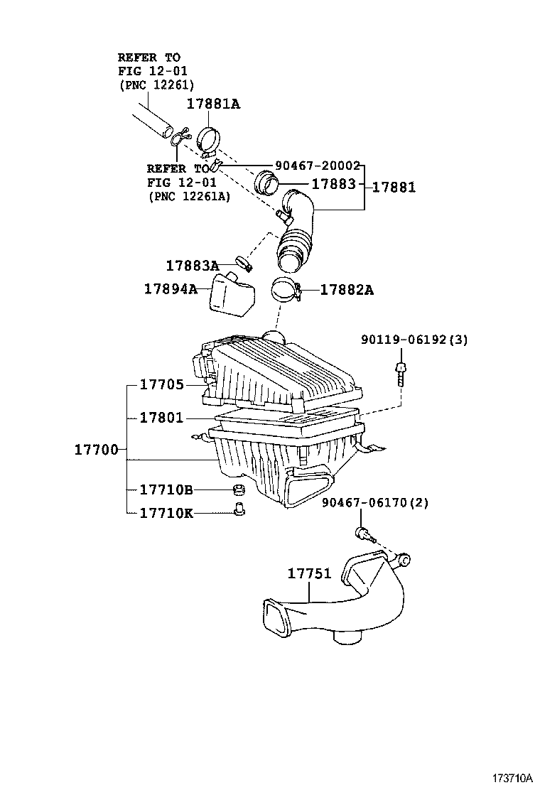 17705-64240 CAP SUB-ASSY, AIR CLEANER product image