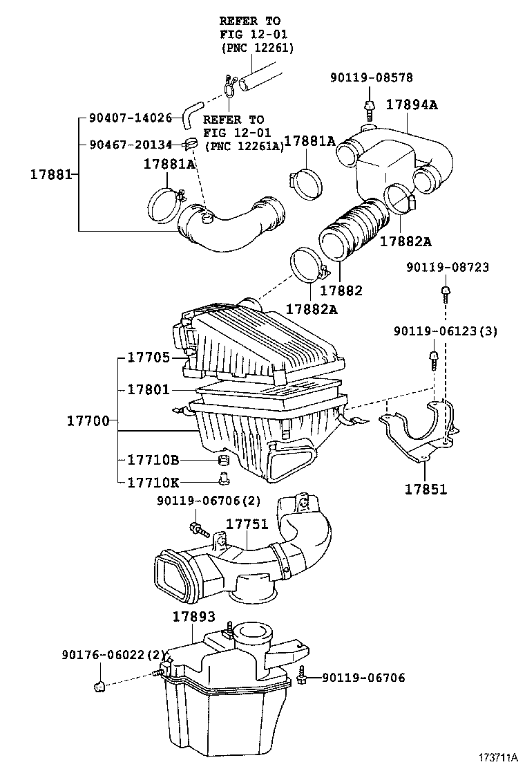 17705-64240 CAP SUB-ASSY, AIR CLEANER product image