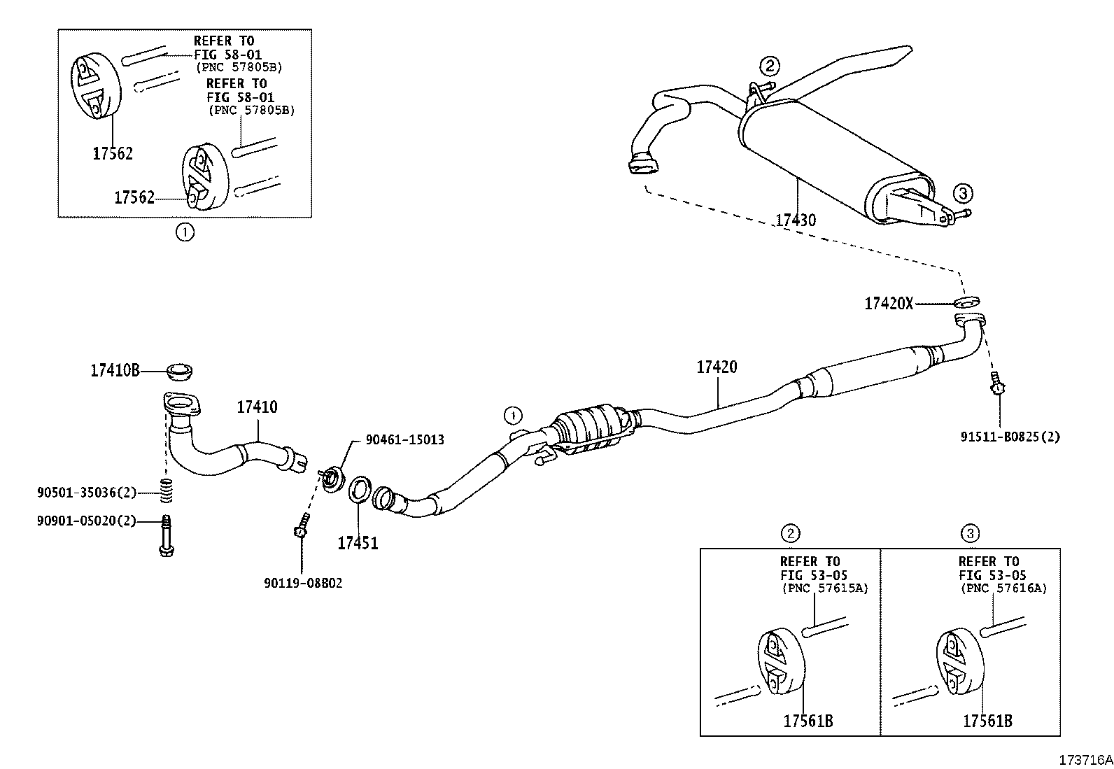 17430-21560 PIPE ASSY, EXHAUST, TAIL product image