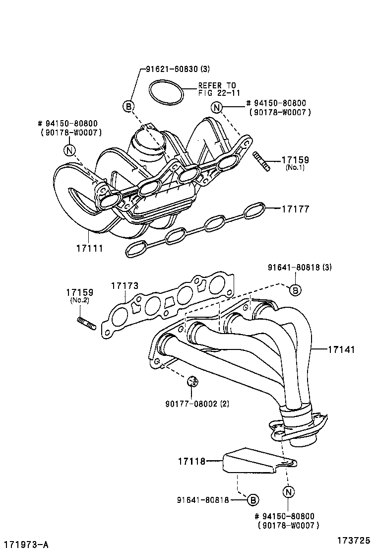 17101-23020 MANIFOLD, INTAKE product image