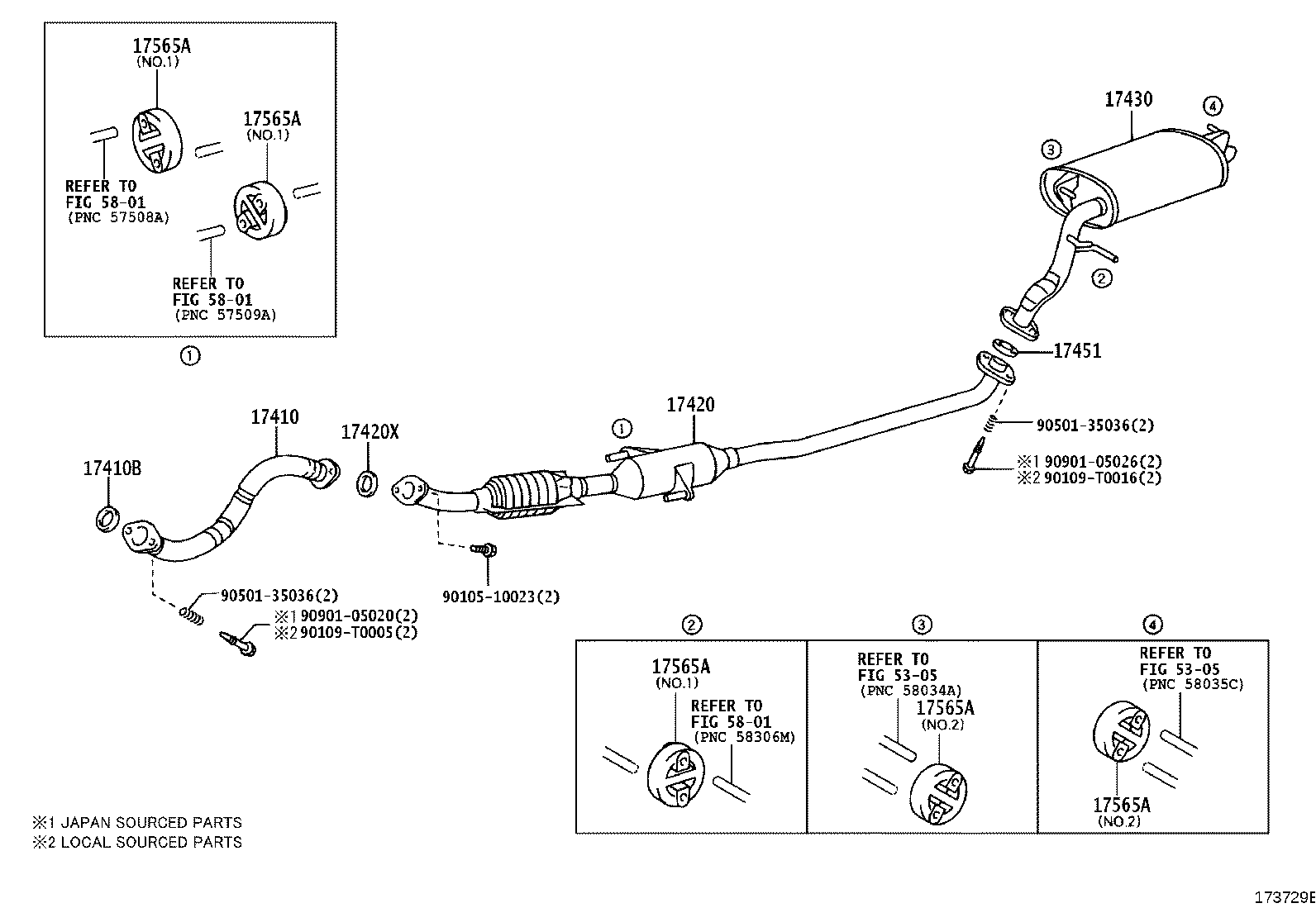 17430-28471 PIPE ASSY, EXHAUST, TAIL product image