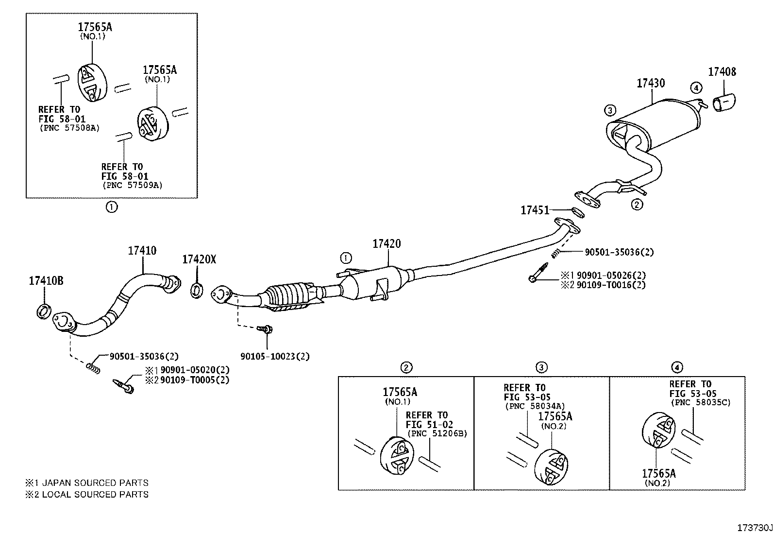 17430-28471 PIPE ASSY, EXHAUST, TAIL product image