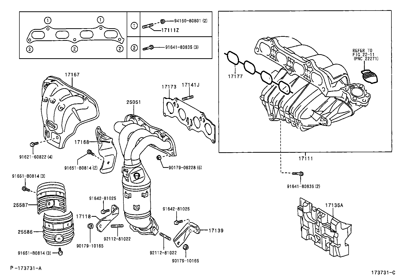 17118-27030 STAY, MANIFOLD product image
