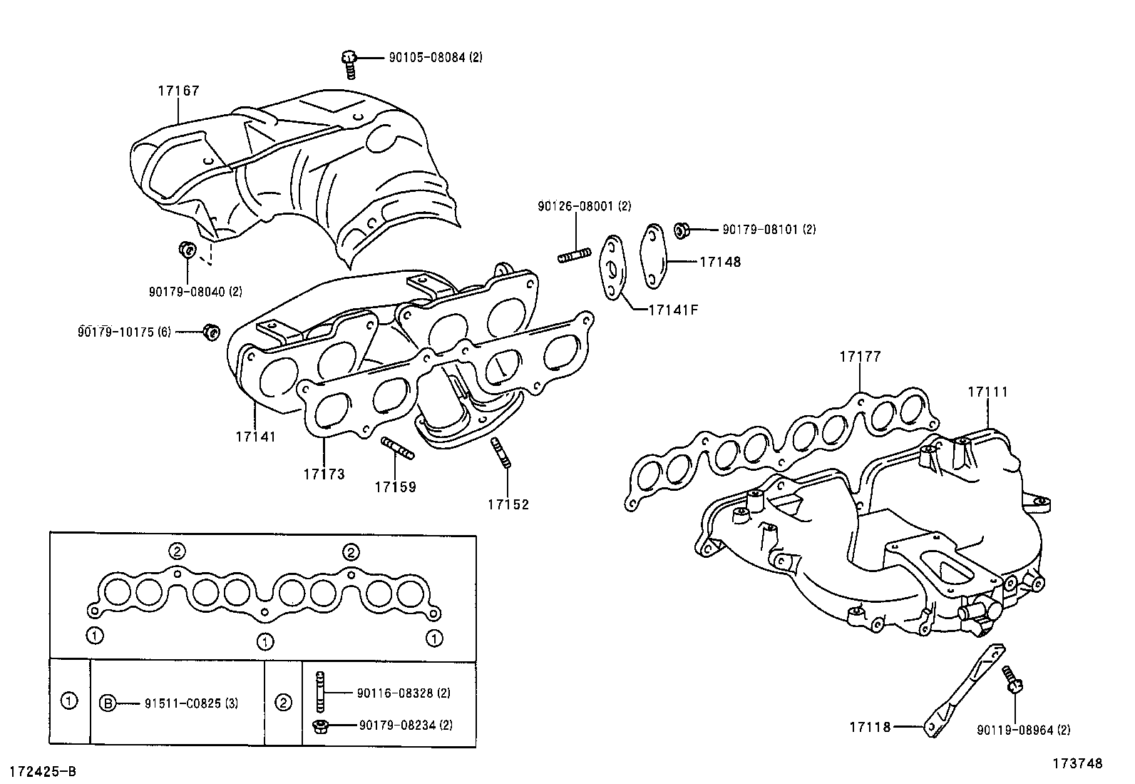 17455-78160 STAY, MANIFOLD product image