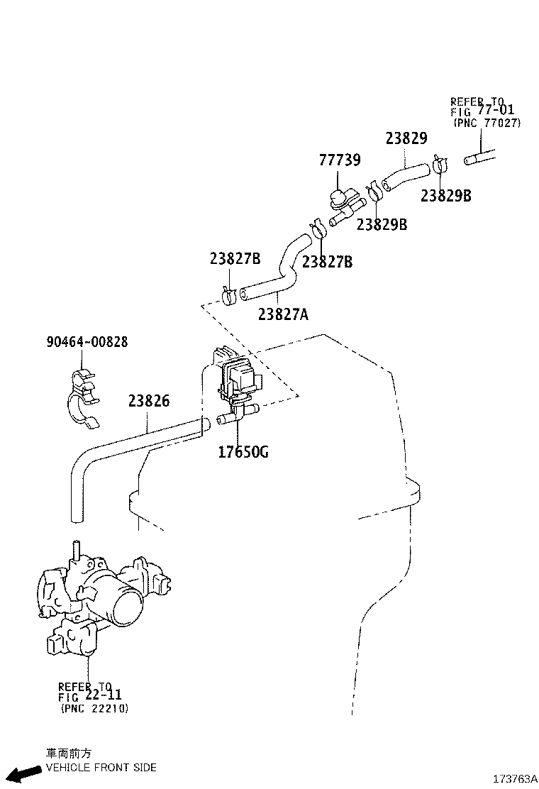 Toyota 96132-51300 CLIP(FOR FUEL VAPOR FEED HOSE, NO.2)
