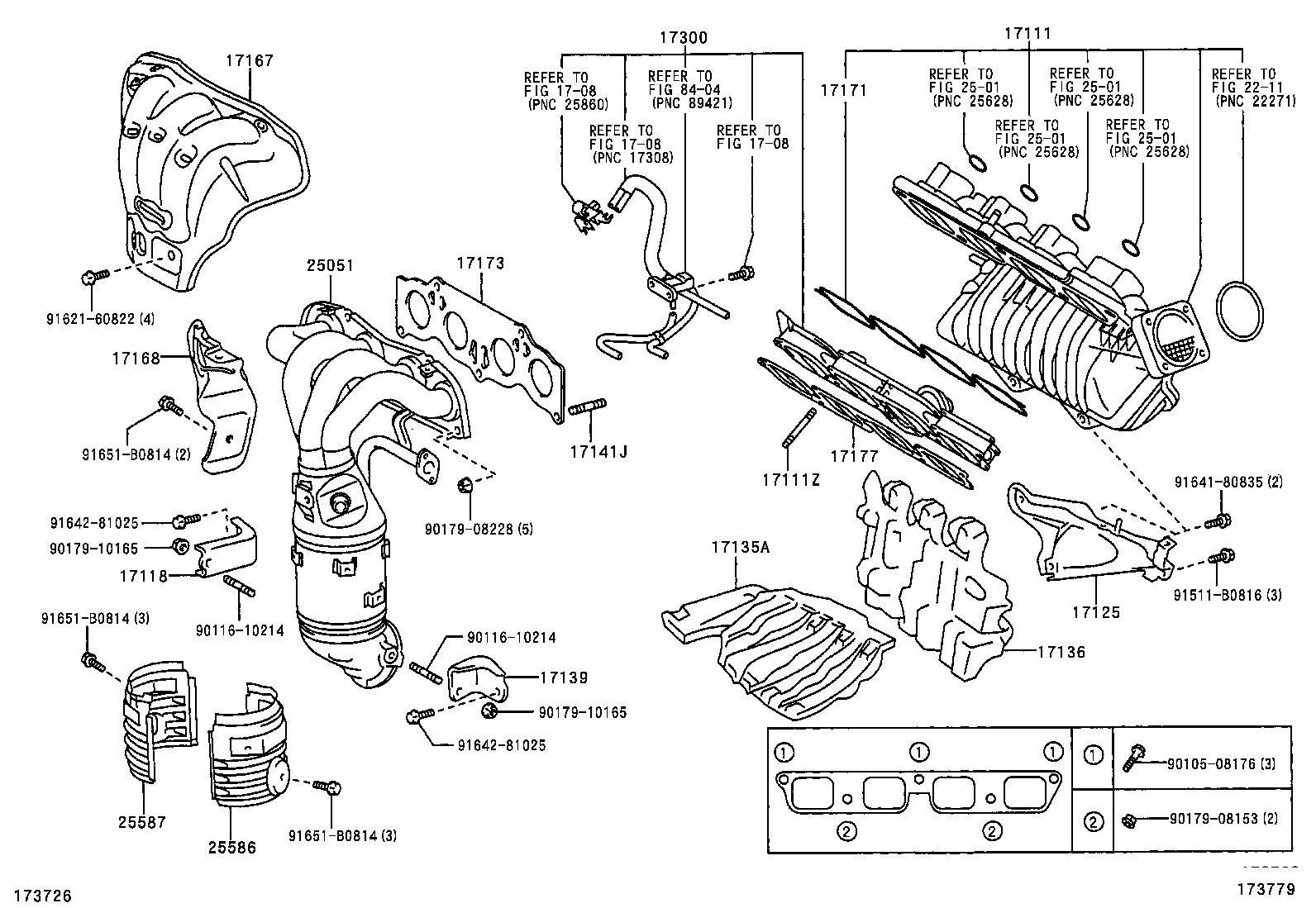 25586-28050 INSULATOR, MANIFOLD CONVERTER, NO.1 product image