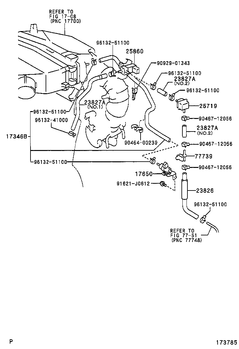 17346-28020 HOSE, AIR, NO.6 product image