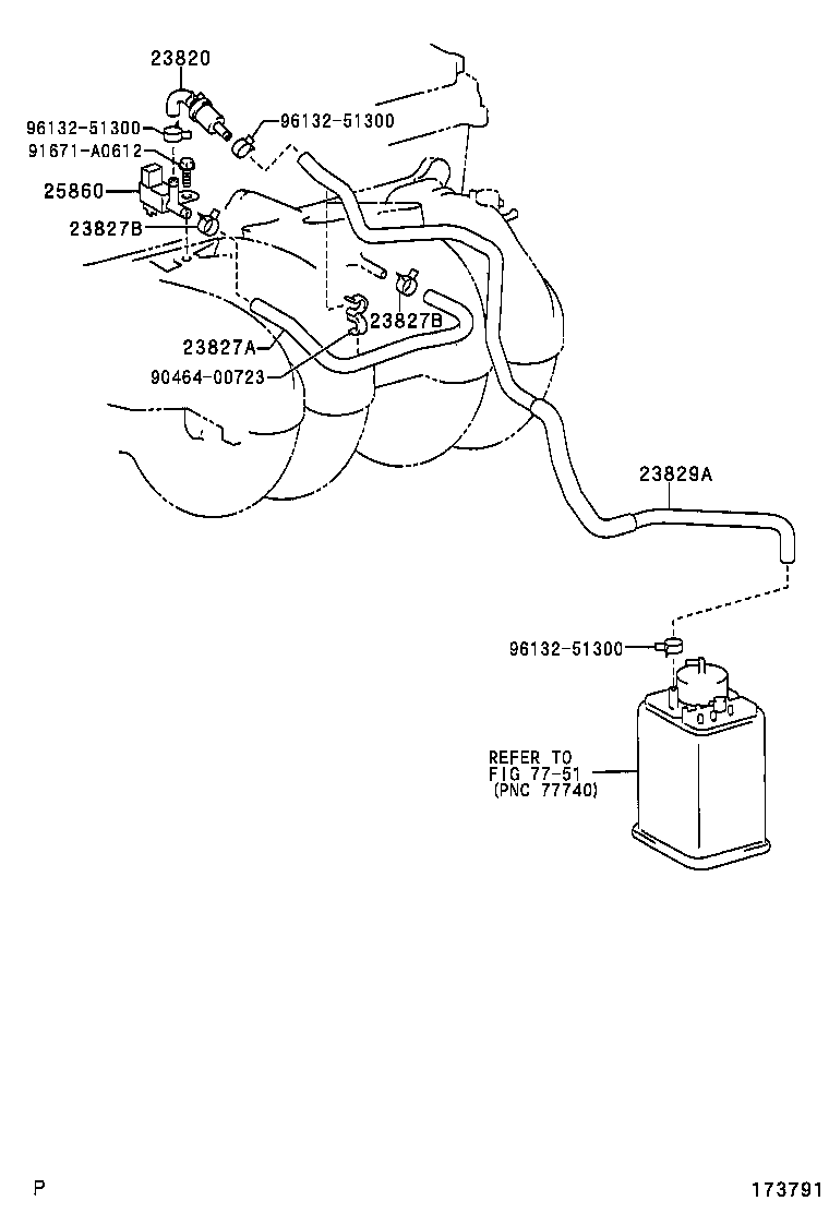 25860-54030 VALVE ASSY, VACUUM SWITCHING, NO.1 product image