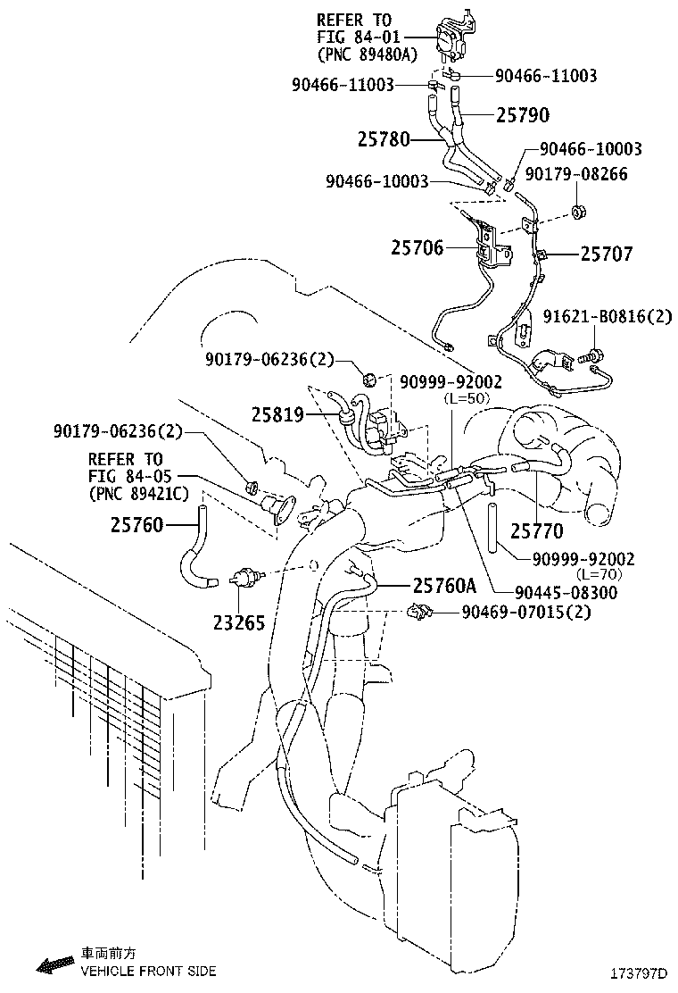 25760-26010 HOSE ASSY, VACUUM TRANSMITTING product image