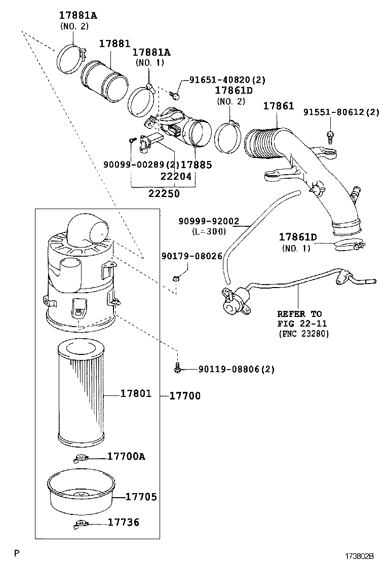 17705-67010 CAP SUB-ASSY, AIR CLEANER product image