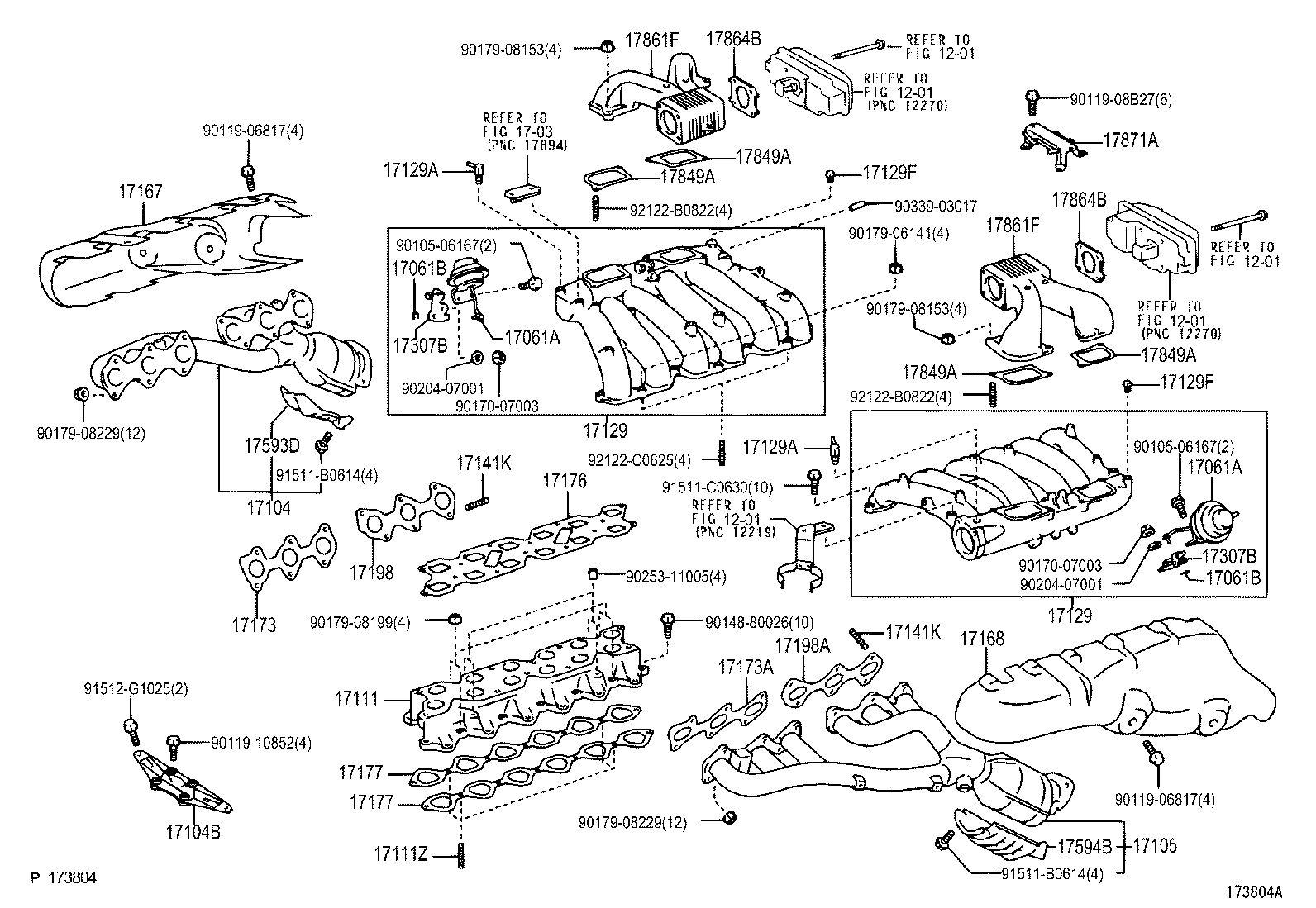 17111-32060 MANIFOLD, INTAKE product image