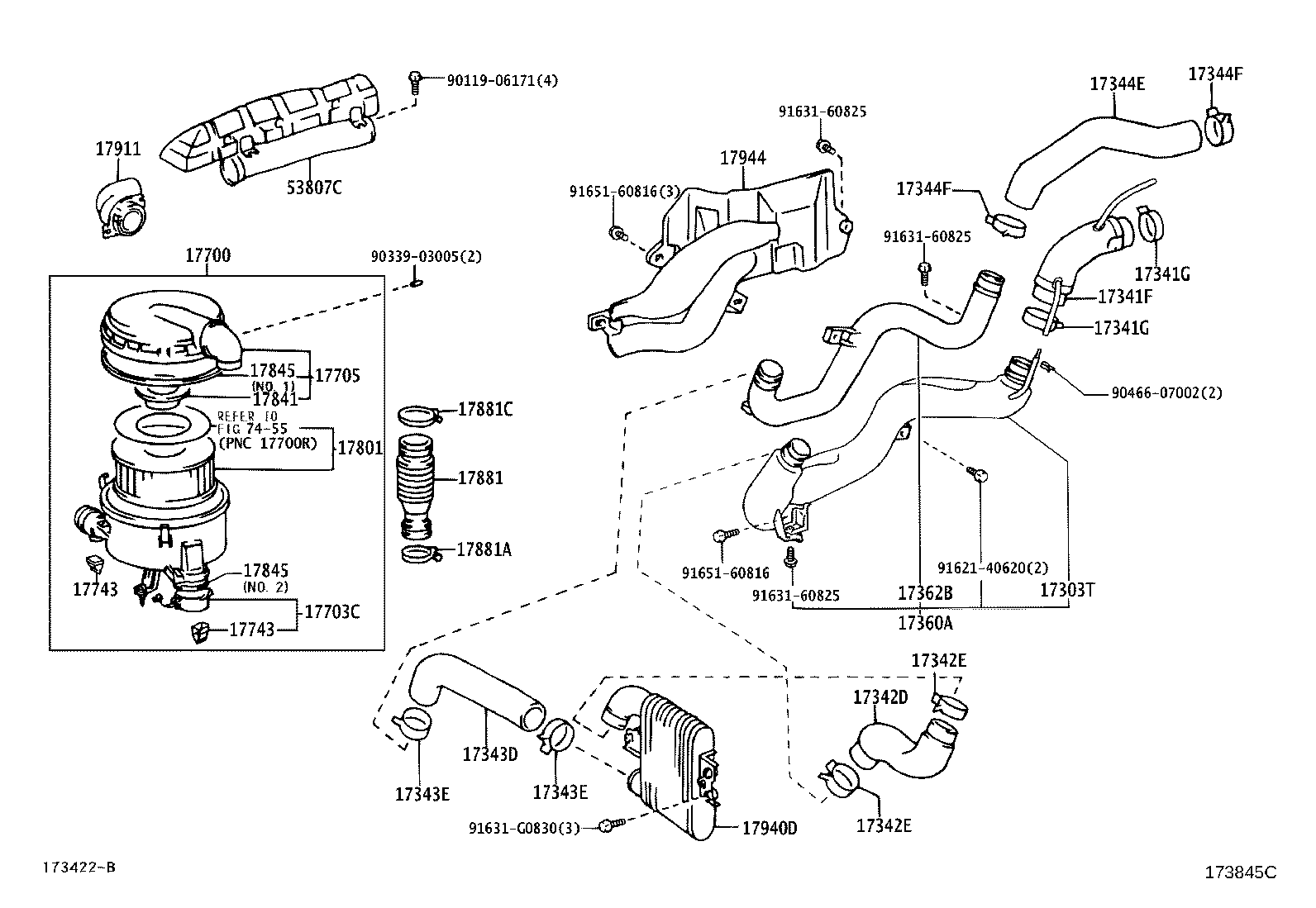 17360-17020 TUBE ASSY, AIR product image