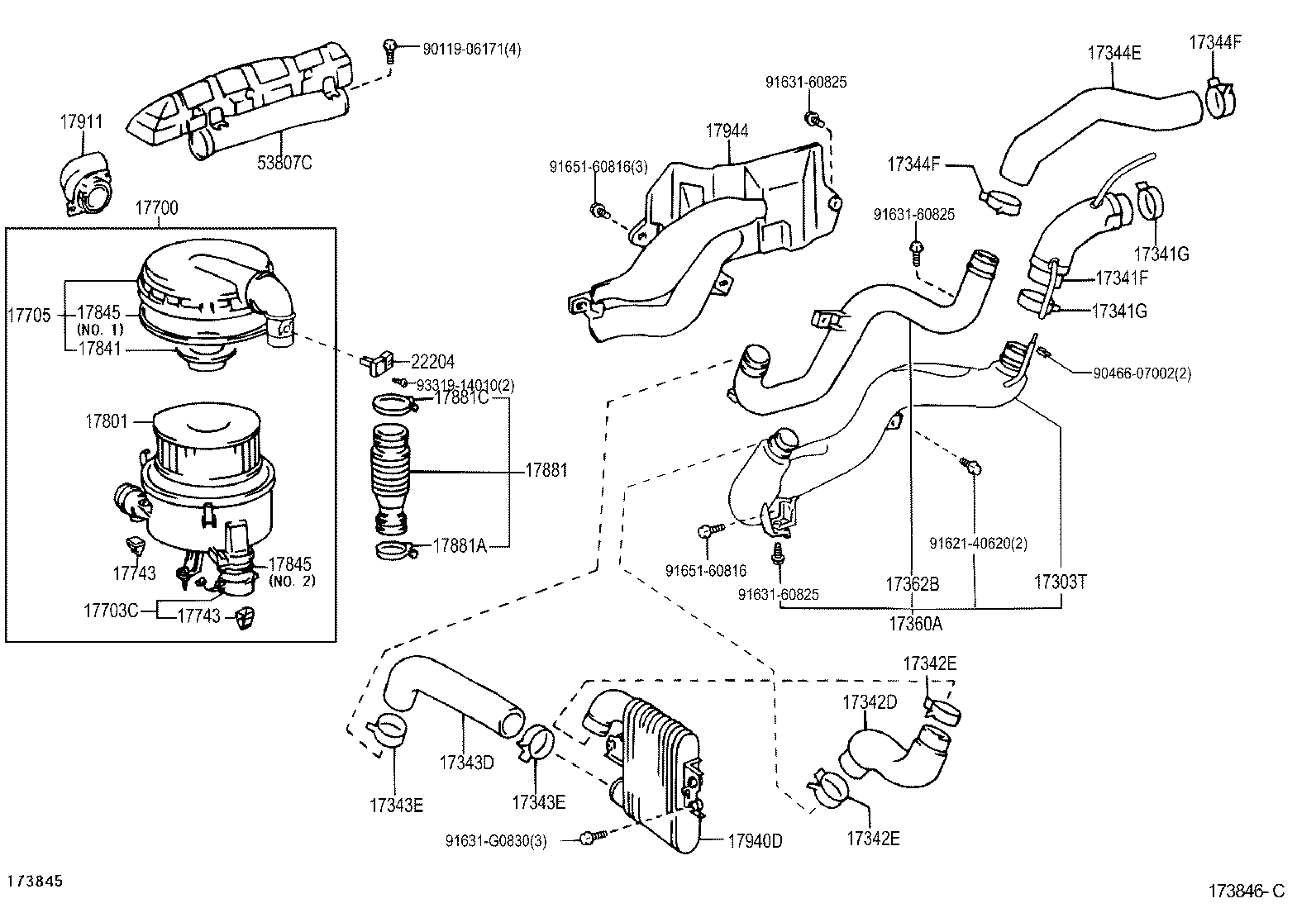 17360-17020 TUBE ASSY, AIR product image