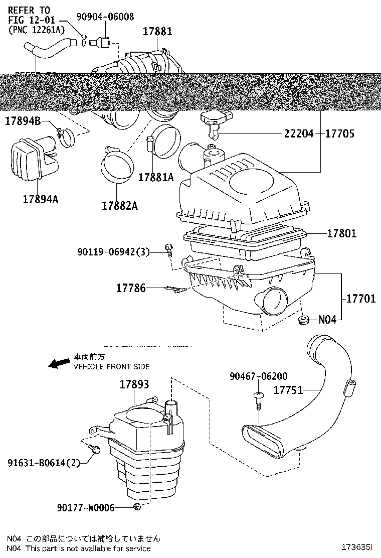 17341-27070 HOSE, AIR, NO.1(FOR INTERCOOLER) product image