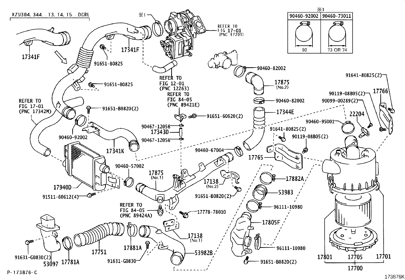 17030-78010 HOSE, AIR, NO.1 product image