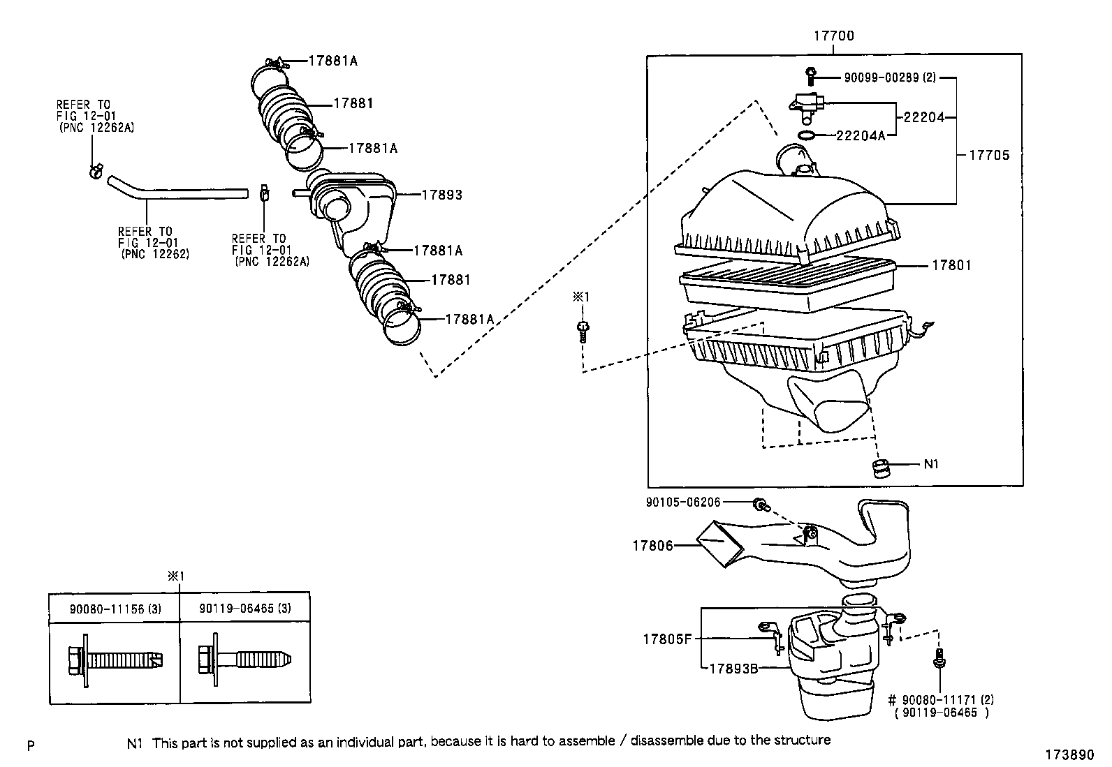 17705-0A180 CAP SUB-ASSY, AIR CLEANER product image