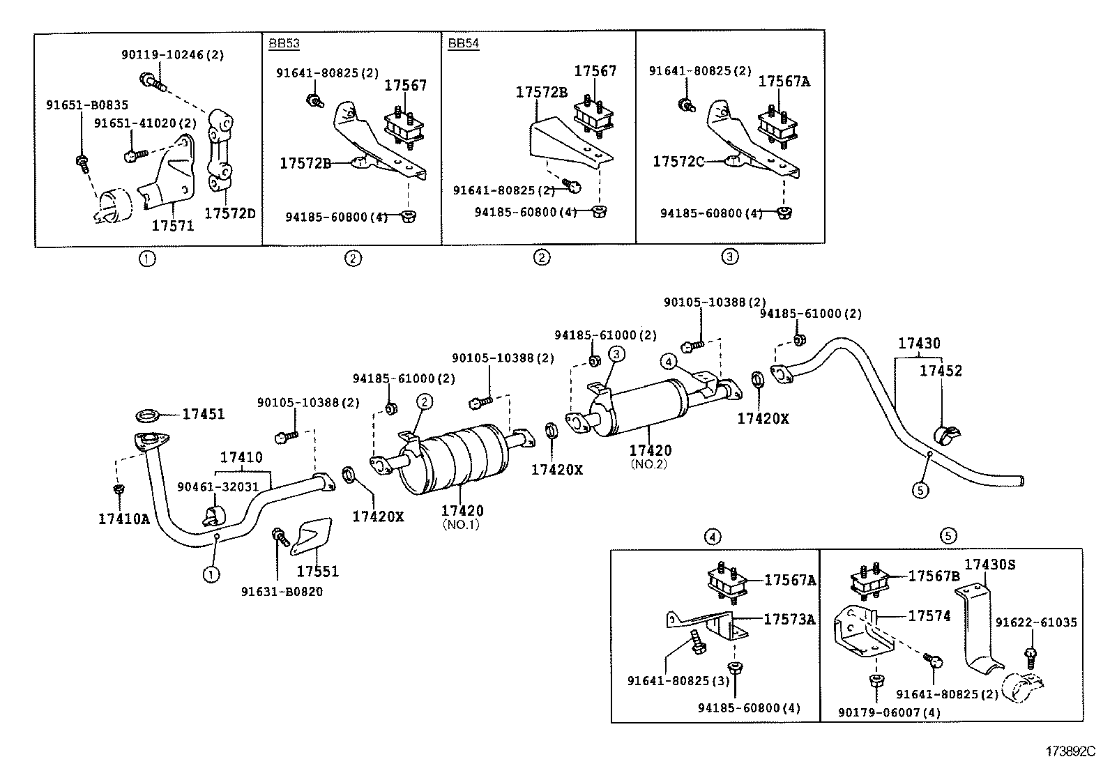 17430-58790 PIPE ASSY, EXHAUST, TAIL product image
