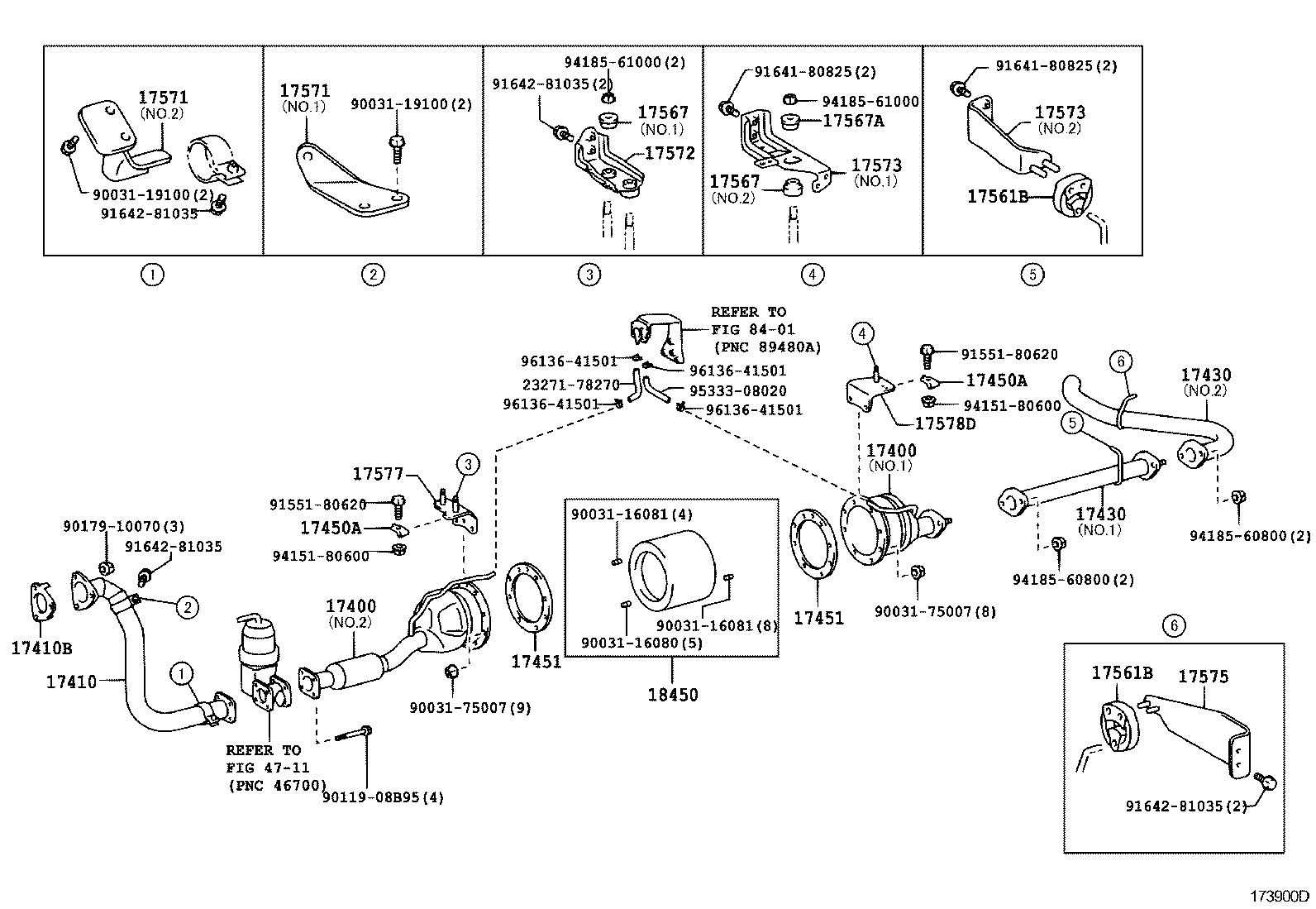 17400-78100 PIPE ASSY, EXHAUST product image