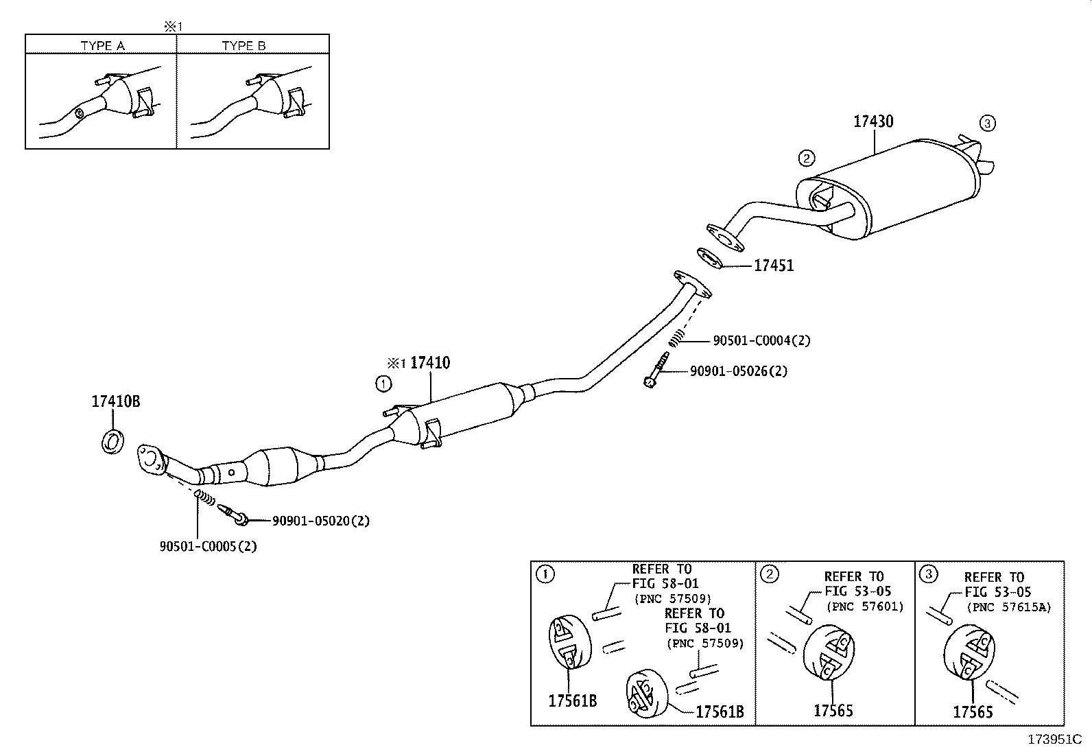 17430-0D350 PIPE ASSY, EXHAUST, TAIL product image