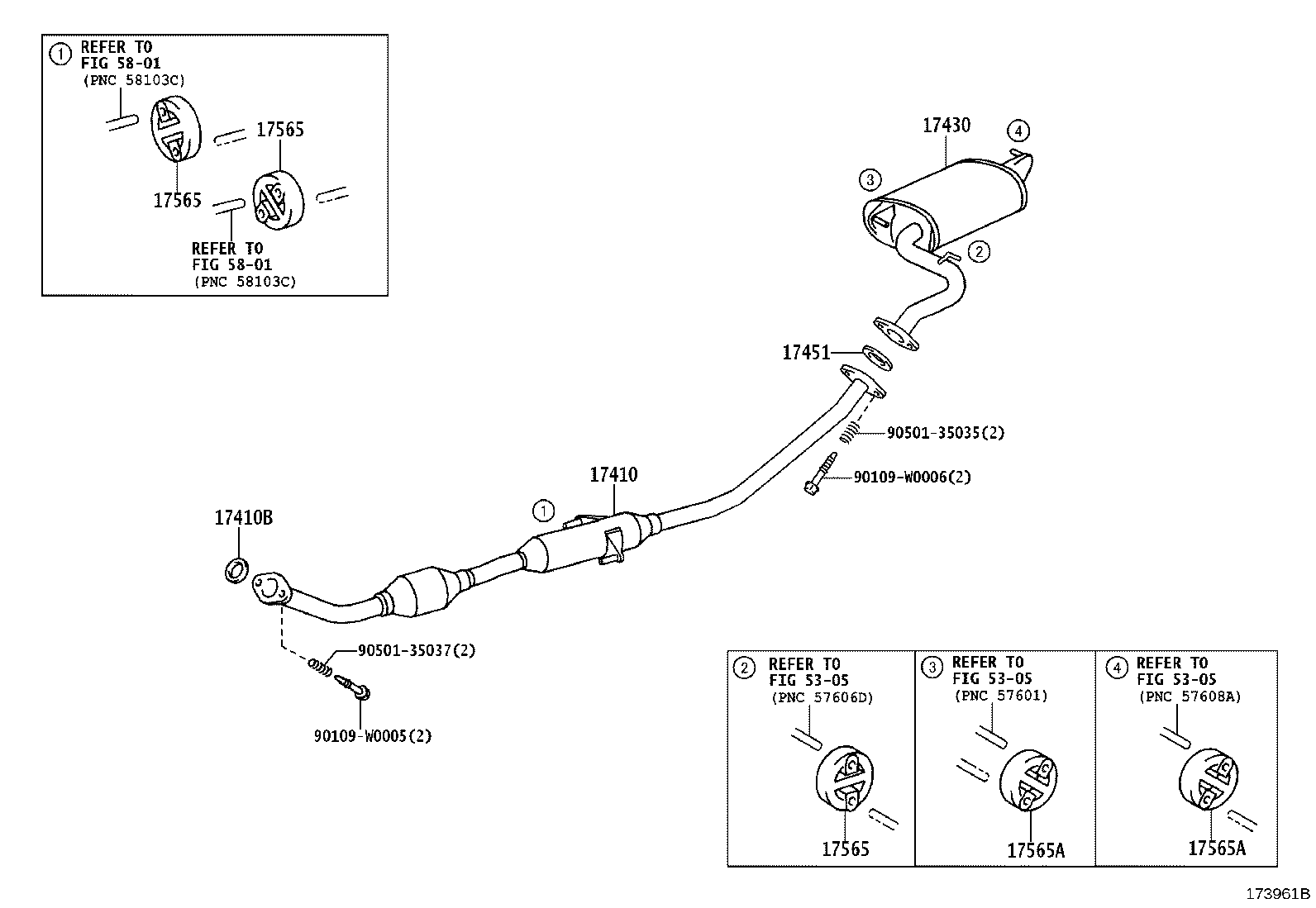 17430-0D321 PIPE ASSY, EXHAUST, TAIL product image