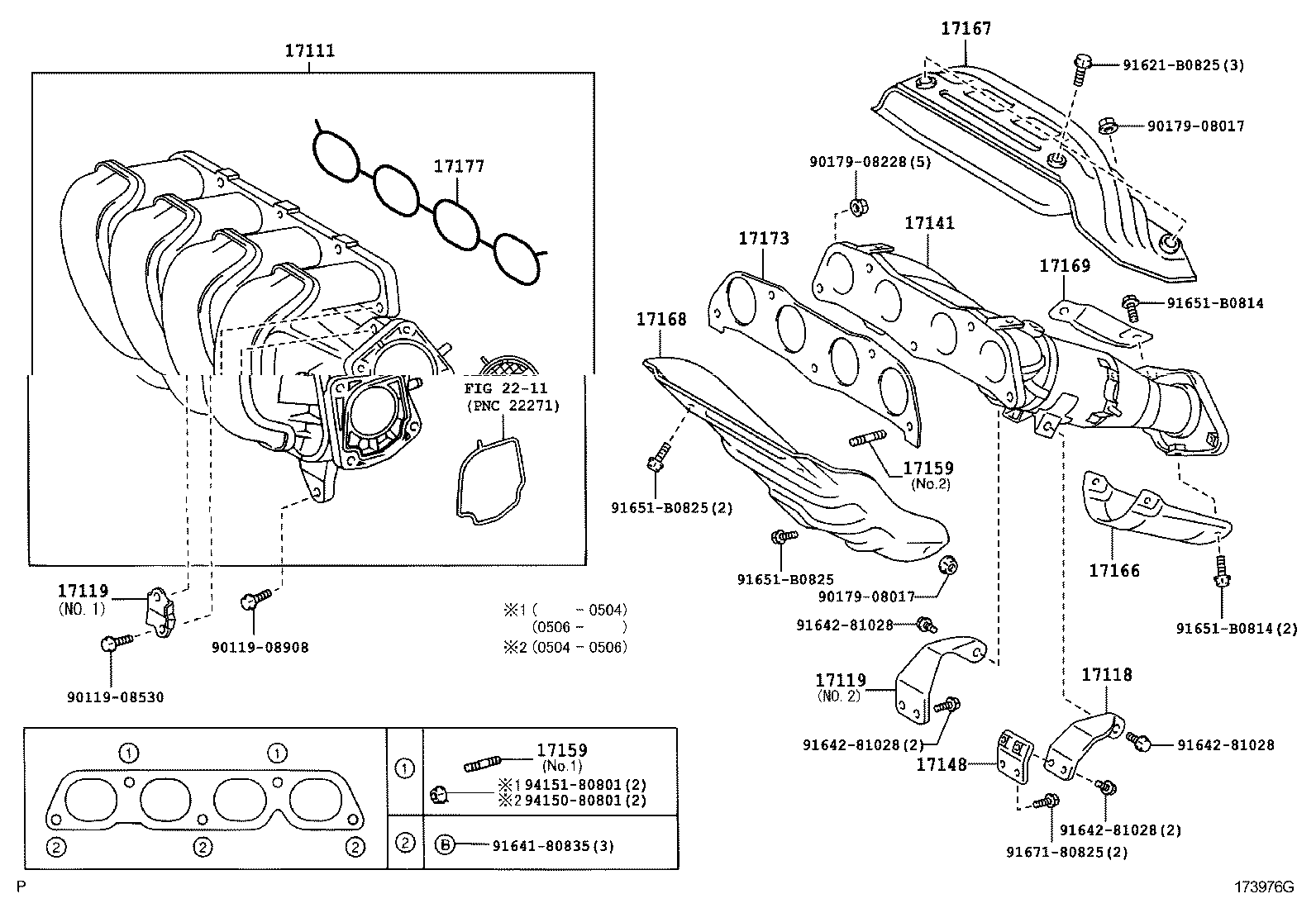 17118-22090 STAY, MANIFOLD product image