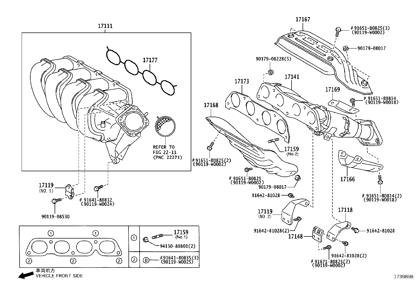 17104-0D121 MANIFOLD, EXHAUST product image