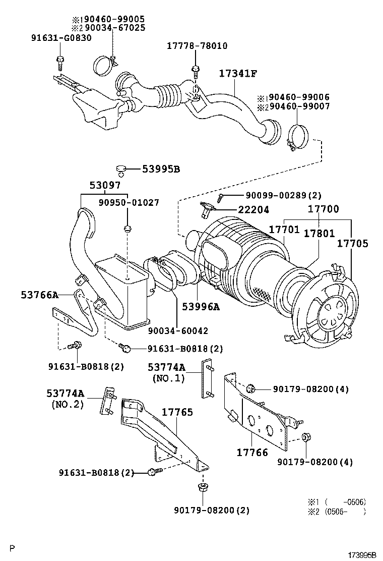 90034-61065 CLAMP OR CLIP(FOR AIR HOSE, NO.1) product image